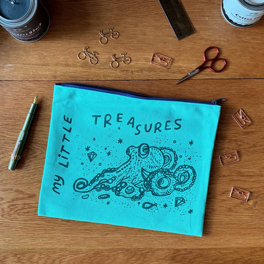 My Little Treasures Large Canvas Pouch