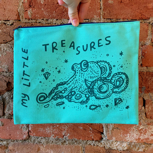 My Little Treasures Large Canvas Pouch