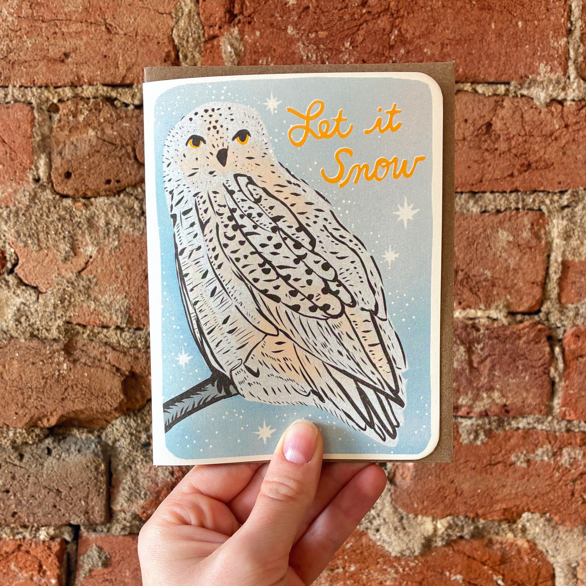 Snowy Owl - Holiday Greeting Card