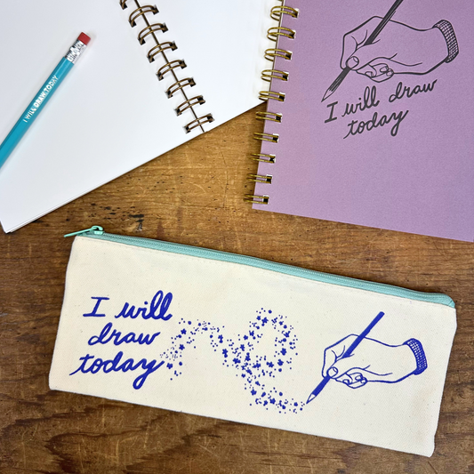 I Will Draw Today Pouch