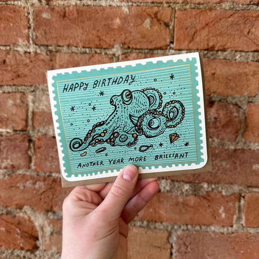 Octopus Brilliant Birthday