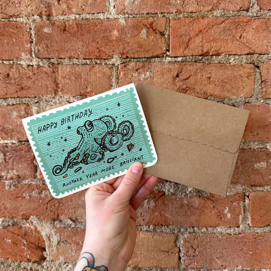 Octopus Brilliant Birthday