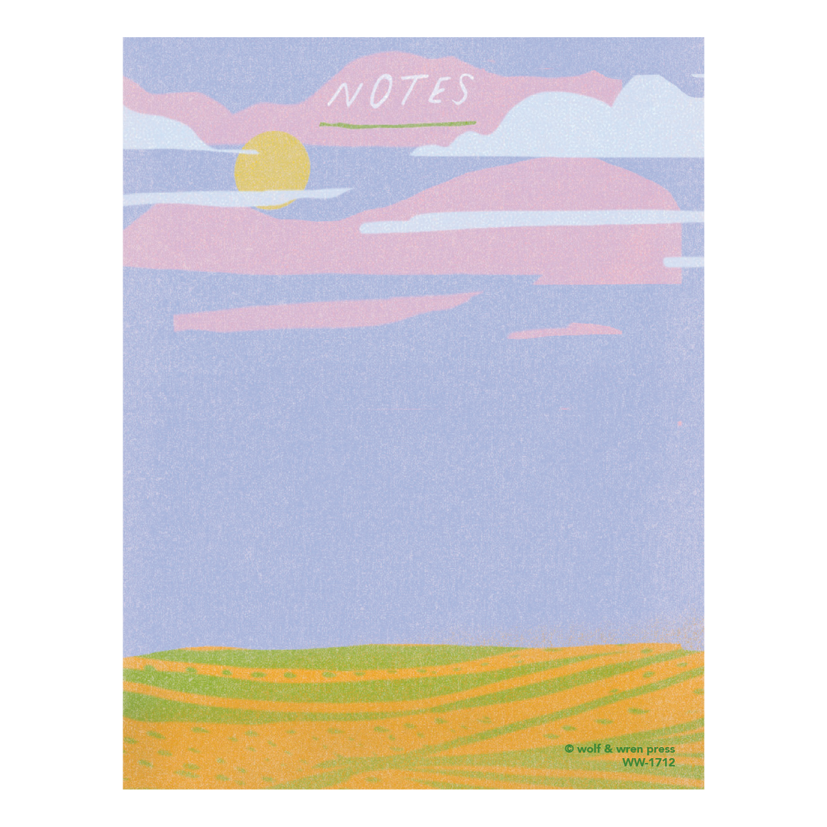 Plains Notes Notepad
