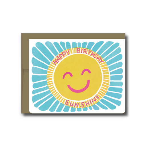 Happy Birthday Sunshine Greeting Card