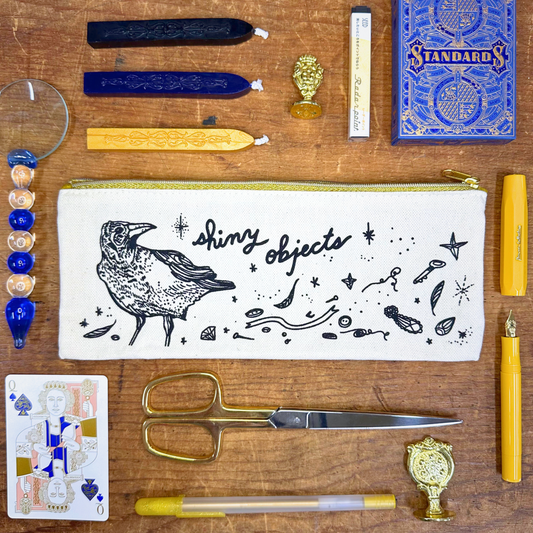 Crow Shiny Objects Pouch