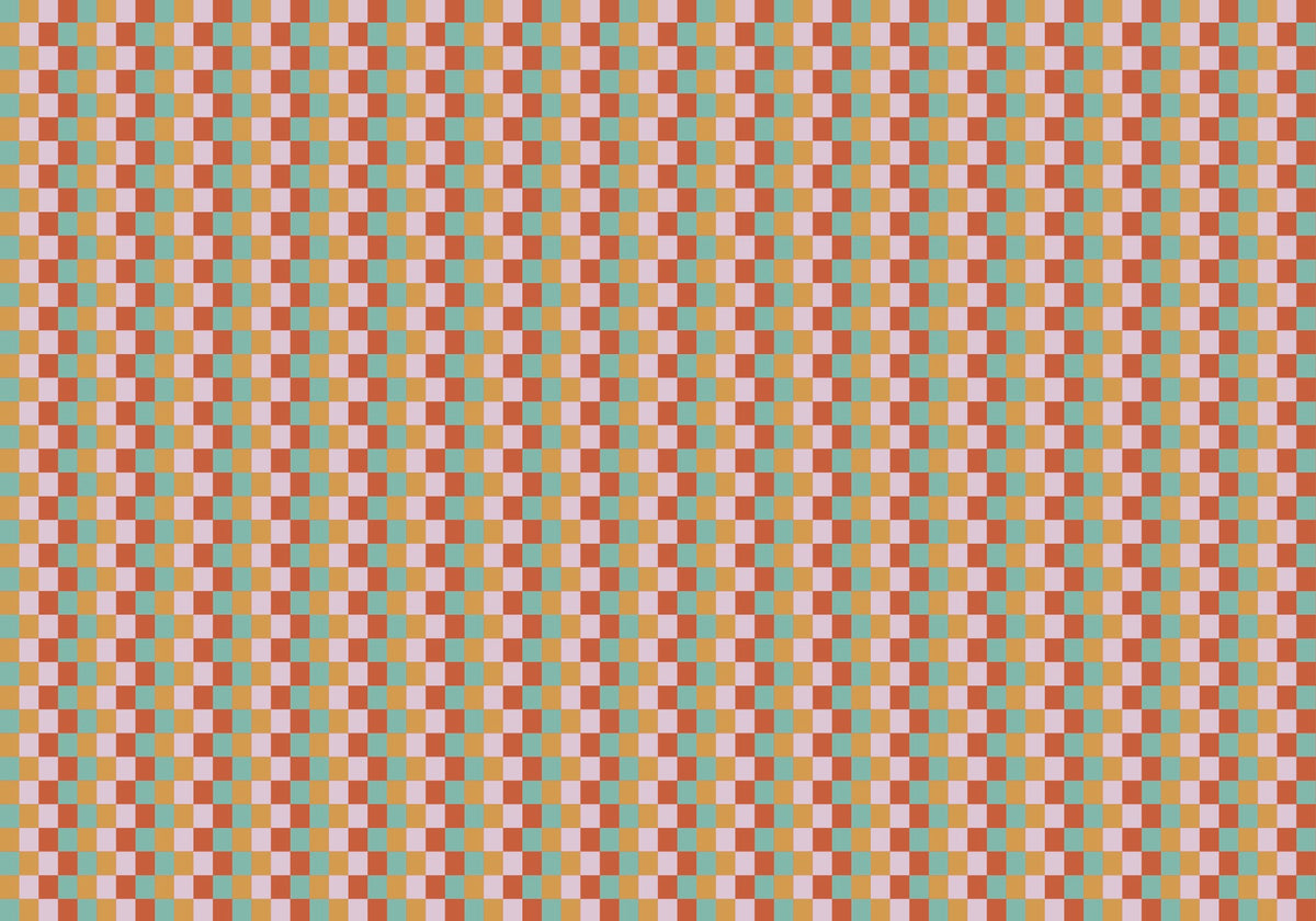 Colorblock Squares Gift Wrap Sheet