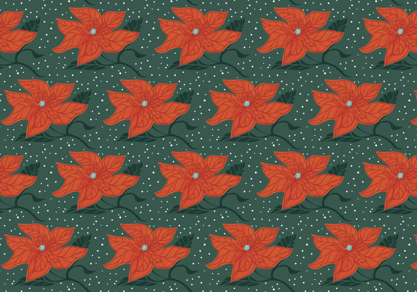 Poinsettia Gift Wrap