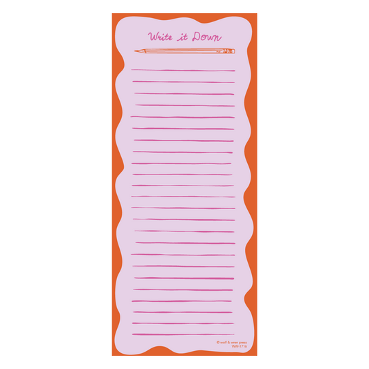 Write It Down List Notepad