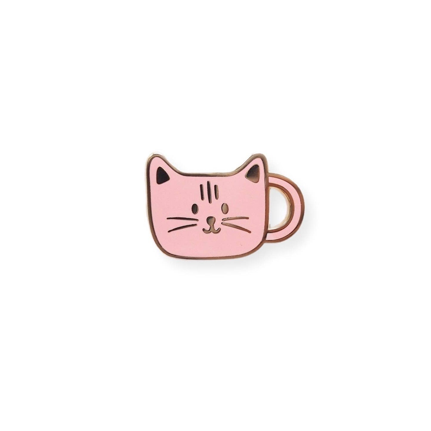 Cat Mug Enamel Pin