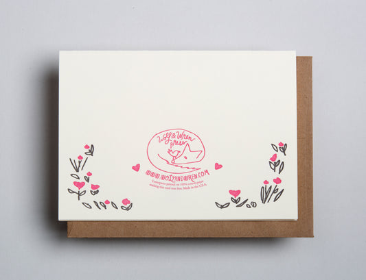 Crazy Kids letterpress card