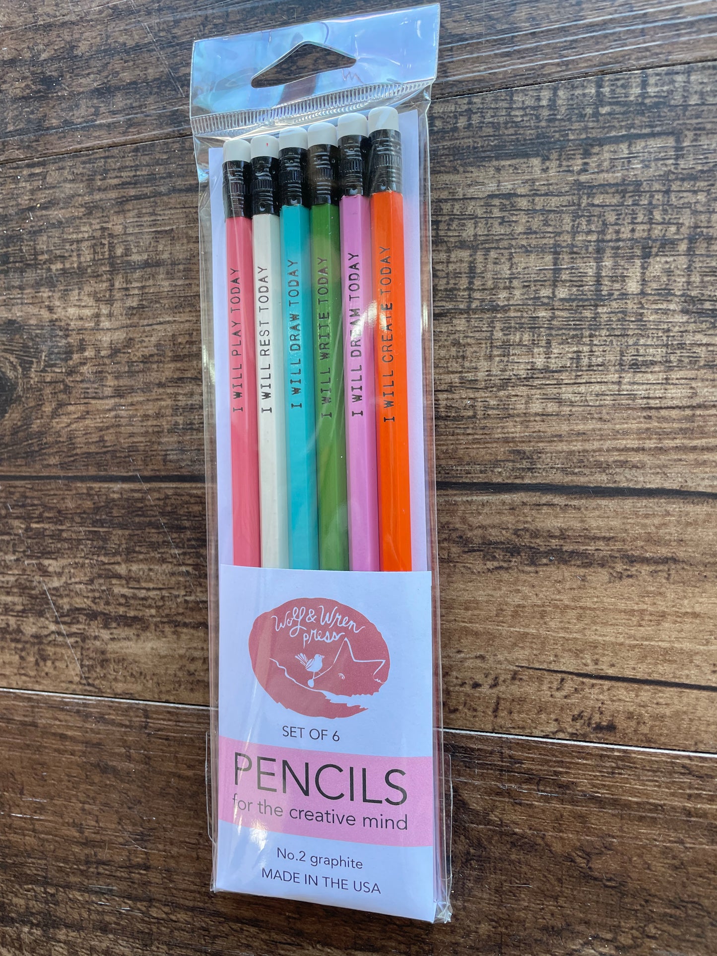 Pencils for the Creative Mind, set of 6