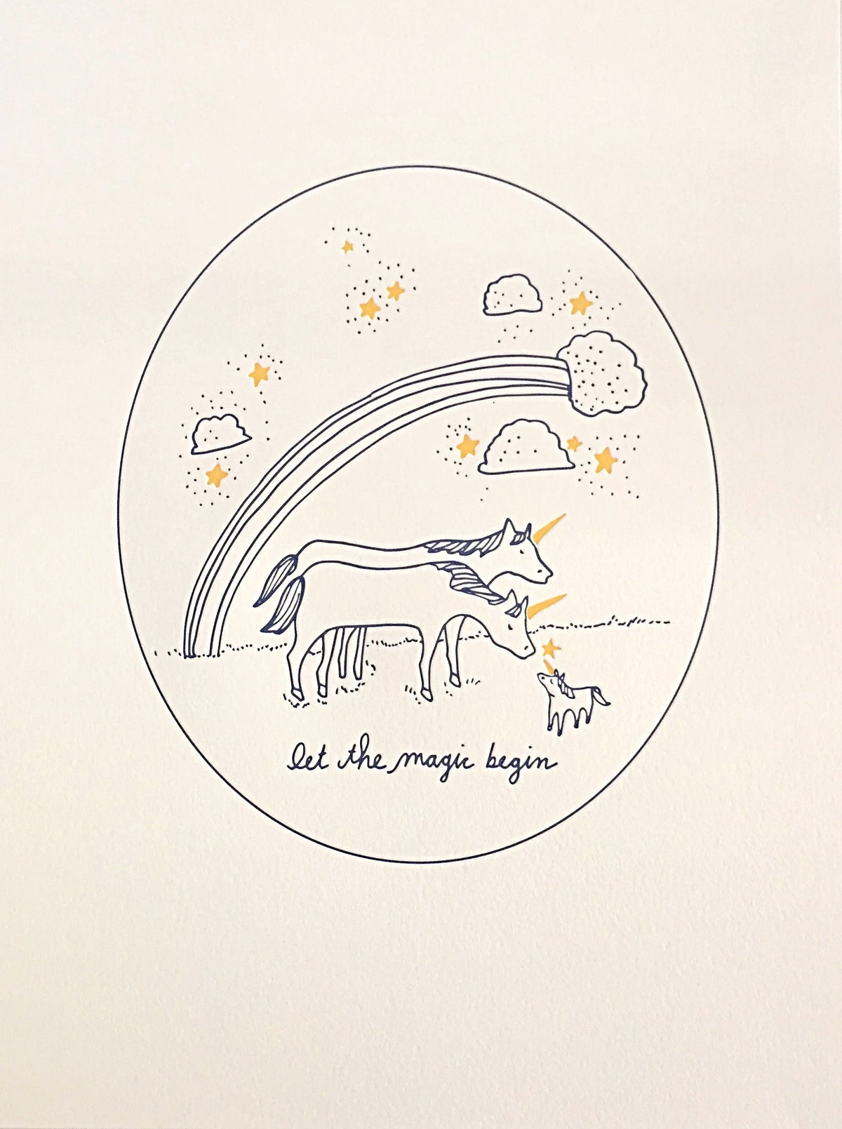 Wolf and Wren Press letterpress print