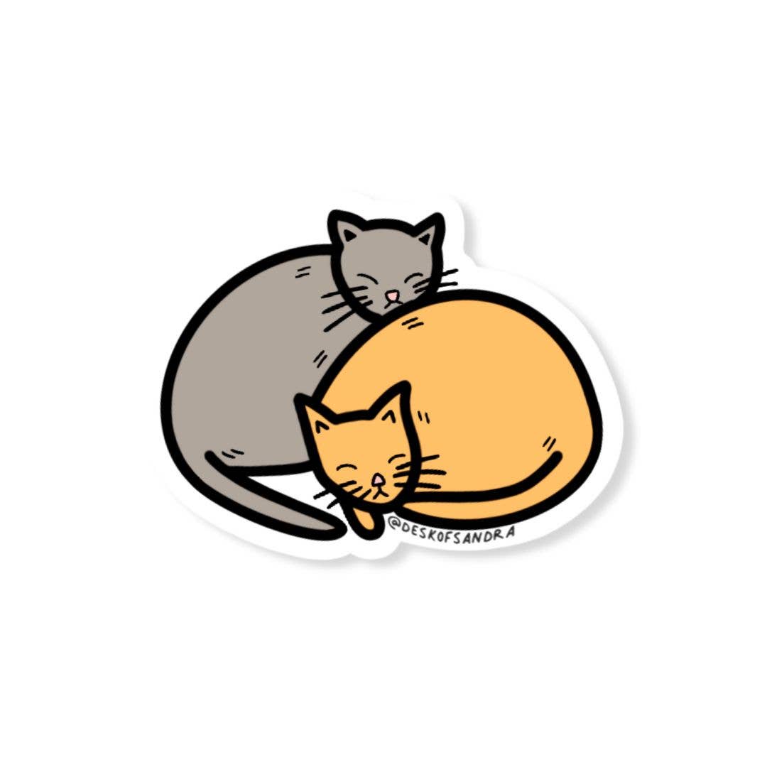 Cat Nap Vinyl Sticker